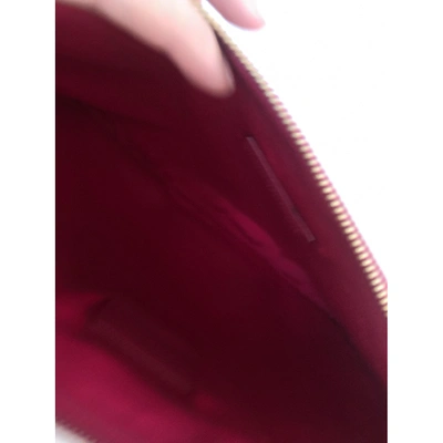 Pre-owned Saint Laurent Leather Clutch Bag In Pink