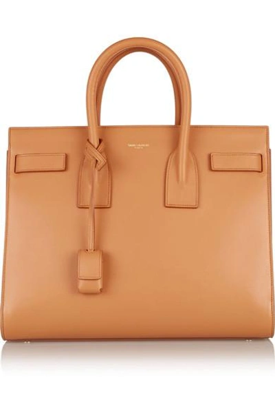 Shop Saint Laurent Sac De Jour Small Leather Tote In Brown