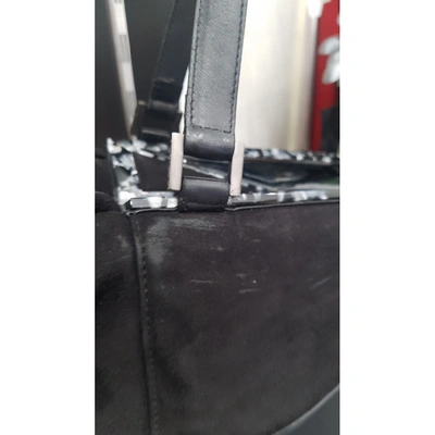 Pre-owned Fendi Flip Black Leather Handbag