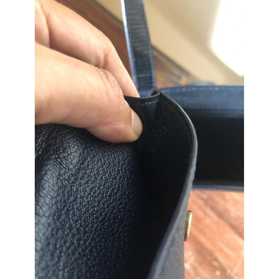 LOUIS VUITTON Pre-owned Leather Handbag In Navy