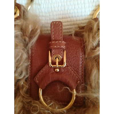 Pre-owned Dolce & Gabbana Camel Fur Handbag