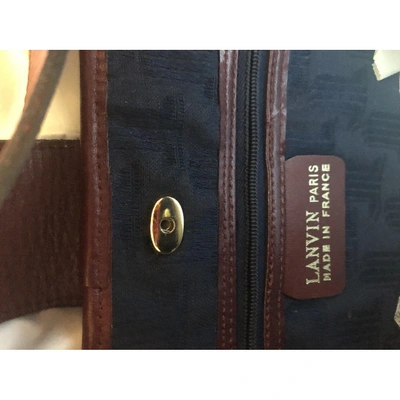 Pre-owned Lanvin Navy Cloth Handbag