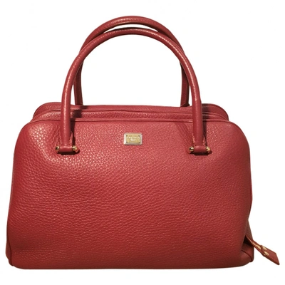 Pre-owned Dolce & Gabbana Leather Handbag In Red