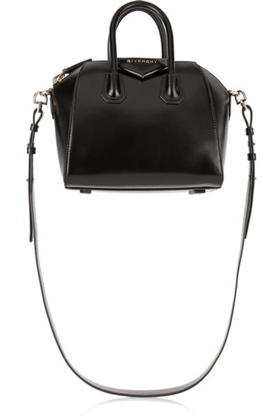 Givenchy Antigona Small Leather Tote In Black