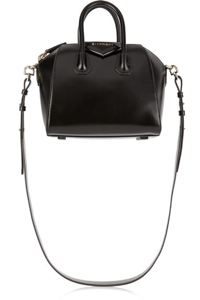 Shop Givenchy Antigona Small Leather Tote In Black