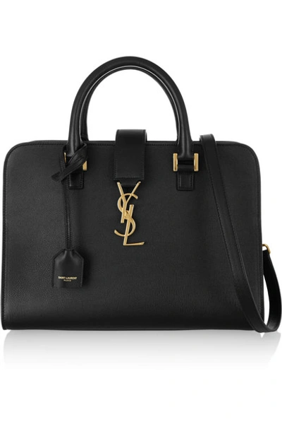 Shop Saint Laurent Monogramme Cabas Small Leather Tote