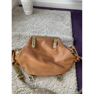 Pre-owned Moschino Cheap And Chic Leather Handbag In Beige