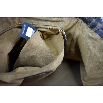 Pre-owned Fendi Roll Bag  Brown Cloth Handbag