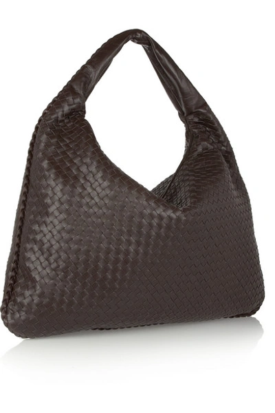 Shop Bottega Veneta Maxi Veneta Intrecciato Leather Shoulder Bag