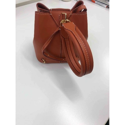 Pre-owned Danse Lente Leather Handbag In Brown