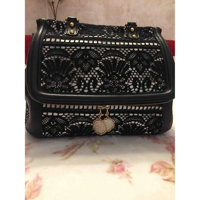 Pre-owned Dolce & Gabbana Sicily Black Cotton Handbag