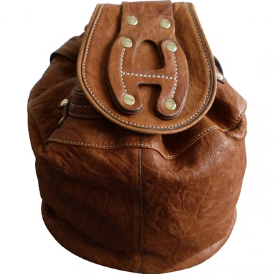 Pre-owned Hogan Leather Bag In Camel