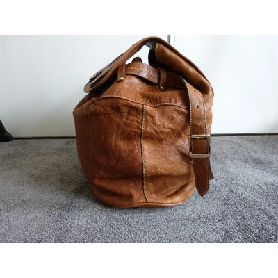 Pre-owned Hogan Leather Bag In Camel