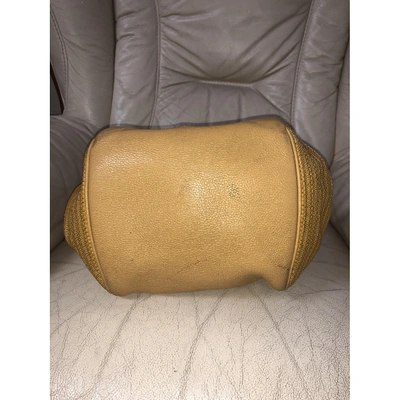 Pre-owned Delvaux Leather Crossbody Bag In Yellow