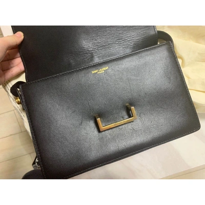 Pre-owned Saint Laurent Lulu Black Leather Handbag