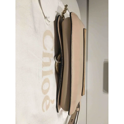 Pre-owned Chloé Faye Pink Suede Handbag