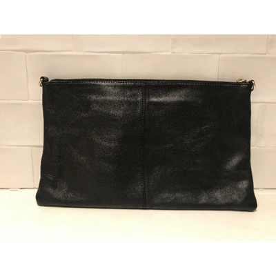 Pre-owned Topshop Tophop  Black Leather Clutch Bag