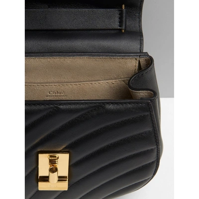 Pre-owned Chloé Drew Leather Handbag In Black