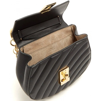 Pre-owned Chloé Drew Leather Handbag In Black