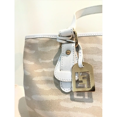 Pre-owned Fendi Cloth Tote In Beige