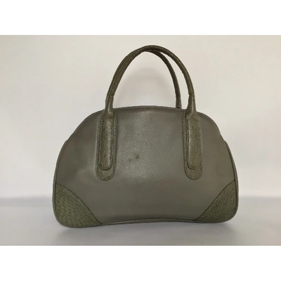Pre-owned Oscar De La Renta Leather Handbag In Other