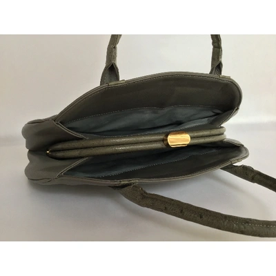 Pre-owned Oscar De La Renta Leather Handbag In Other