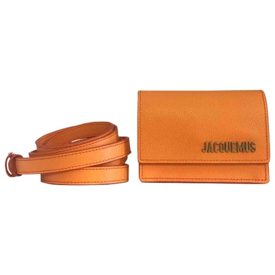 Pre-owned Jacquemus Le Bello Orange Leather Handbag