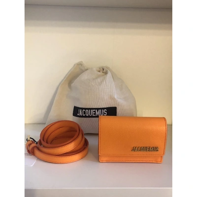 Pre-owned Jacquemus Le Bello Orange Leather Handbag