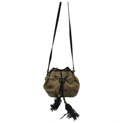 Pre-owned Sara Battaglia Crossbody Bag In Beige