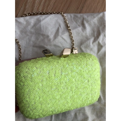 Pre-owned Kotur Yellow Glitter Clutch Bag