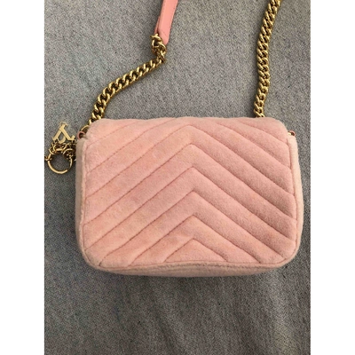 Pre-owned Juicy Couture Velvet Clutch Bag In Pink