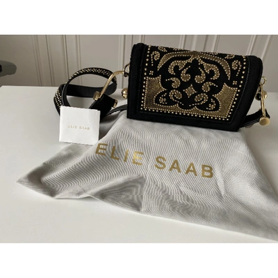 Pre-owned Elie Saab Crossbody Bag In Gold