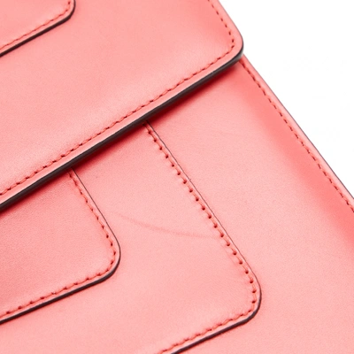 Pre-owned Bulgari Serpenti Pink Leather Handbag