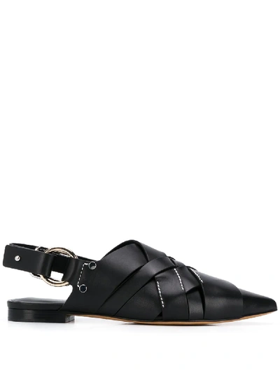 Shop 3.1 Phillip Lim / フィリップ リム Deanna Woven Pointed Flat In Black