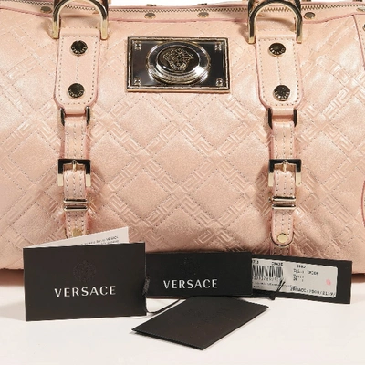 Pre-owned Versace Pink Leather Handbag