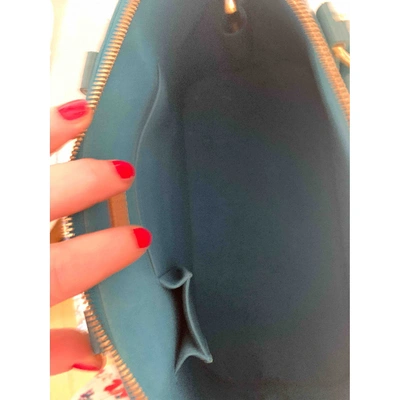 Louis Vuitton alma BB Turquoise Patent leather ref.120236 - Joli