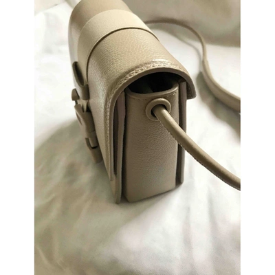 Pre-owned Christopher Kane Leather Crossbody Bag In Beige