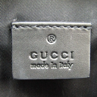 Pre-owned Gucci Black Leather Travel Bag