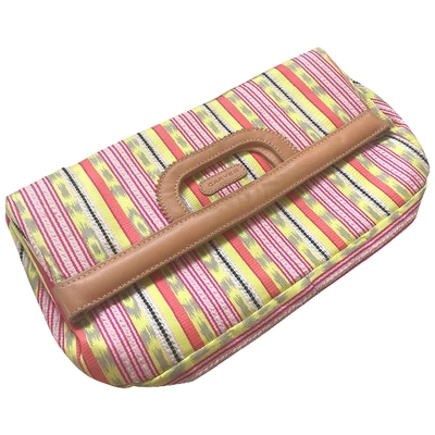 Pre-owned Carven Cloth Clutch Bag In Multicolour