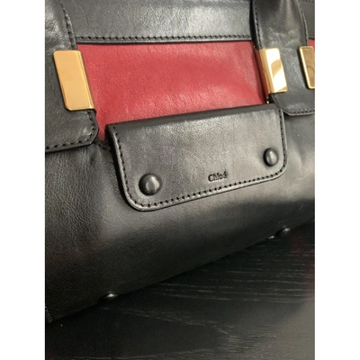 Pre-owned Chloé Alice Leather Handbag In Black