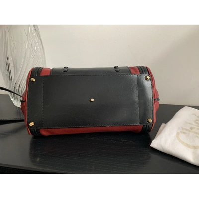 Pre-owned Chloé Alice Leather Handbag In Black