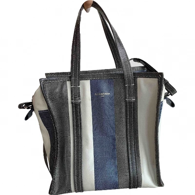 Pre-owned Balenciaga Bazar Bag Multicolour Python Handbag