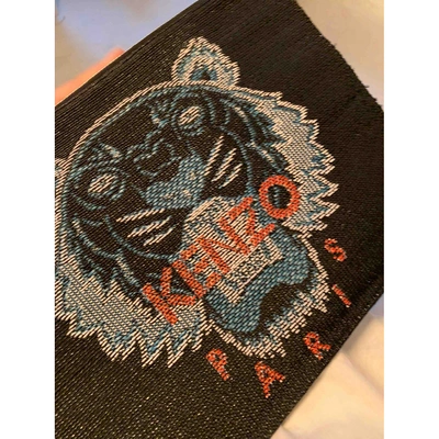 Pre-owned Kenzo Black Leather Clutch Bag