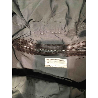 Pre-owned Brunello Cucinelli Grey Leather Handbag