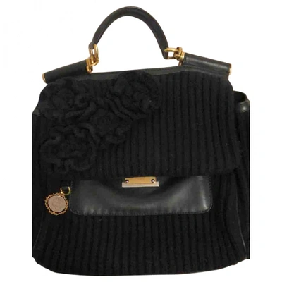 Pre-owned Dolce & Gabbana Cloth Handbag In Black