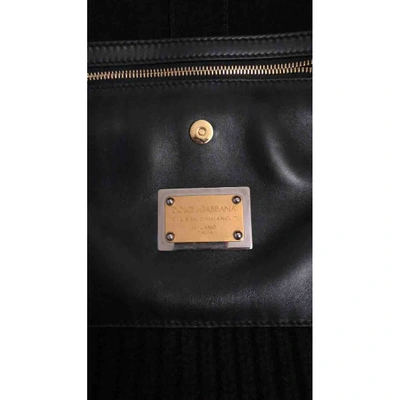 Pre-owned Dolce & Gabbana Cloth Handbag In Black