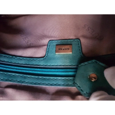 Pre-owned Guess Handbag In Turquoise