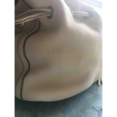 Pre-owned Lancel Beige Leather Handbags