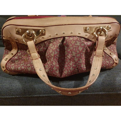Pre-owned Dkny Cloth Handbag In Pink