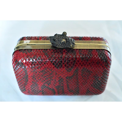 Pre-owned House Of Harlow 1960 Red Leather Clutch Bag